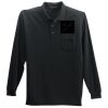 Long Sleeve Silk Touch Polo with Pocket Thumbnail