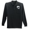 Long Sleeve Silk Touch Polo with Pocket Thumbnail
