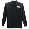 Long Sleeve Silk Touch Polo with Pocket Thumbnail