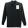 Long Sleeve Silk Touch Polo with Pocket Thumbnail