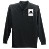 Long Sleeve Silk Touch Polo with Pocket Thumbnail