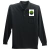 Long Sleeve Silk Touch Polo with Pocket Thumbnail