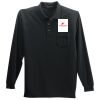 Long Sleeve Silk Touch Polo with Pocket Thumbnail