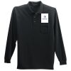 Long Sleeve Silk Touch Polo with Pocket Thumbnail