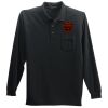 Long Sleeve Silk Touch Polo with Pocket Thumbnail
