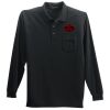 Long Sleeve Silk Touch Polo with Pocket Thumbnail