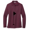 Ladies Silk Touch Long Sleeve Polo Thumbnail