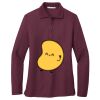 Ladies Silk Touch Long Sleeve Polo Thumbnail