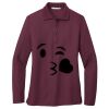Ladies Silk Touch Long Sleeve Polo Thumbnail